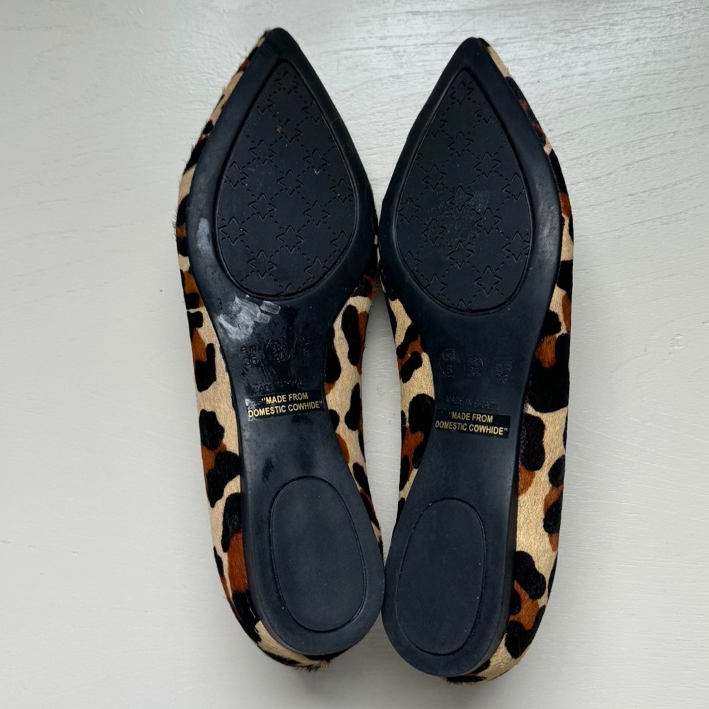 French Sole/NY Peppy Animal Print Calf Hair Flats - Picture 16 of 16